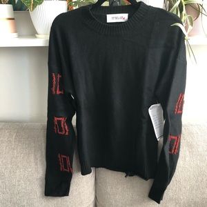 NWT Derek Lam 10 Crosby Black Sweater